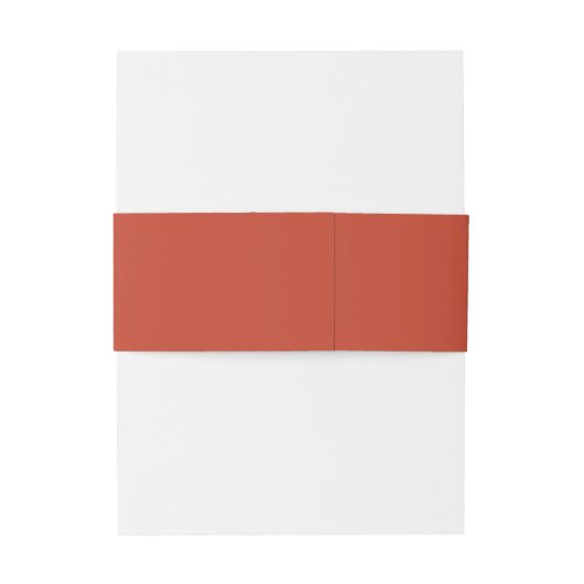 Bandeau De Faire-part Mariage Moderne Orange Rustique Uni (Dos Example)