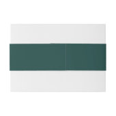 Bandeau De Faire-part Mariage Moderne Simple et Classique Vert Chasseur (Dos exemple)