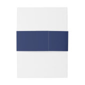Bandeau De Faire-part Mariage moderne Trisha Navy Blue (Dos Example)