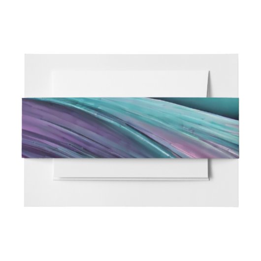 Bandeau De Faire-part Mariage-moderne-violet et Turquoise (Devant Example)