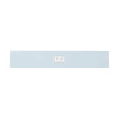 Bandeau De Faire-part Mariage monogramme bleu clair classique (Plat)