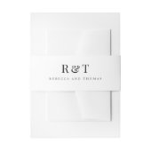 Bandeau De Faire-part Mariage Monogramme Couples (Devant example)