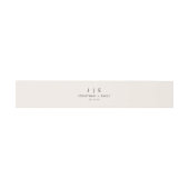Bandeau De Faire-part Mariage monogramme minimal (Plat)