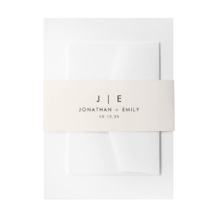 Bandeau De Faire-part Mariage monogramme minimal