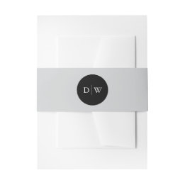 Bandeau De Faire-part Mariage Monogramme Minimaliste