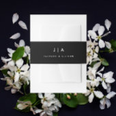 Bandeau De Faire-part Mariage Monogramme moderne