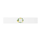 Bandeau De Faire-part Mariage Monogramme moderne Lemon Garden (Plat)