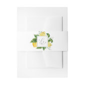 Bandeau De Faire-part Mariage Monogramme moderne Lemon Garden (Devant example)
