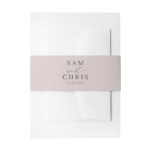 Bandeau De Faire-part Mariage Monogramme Or Rose Chic (Devant example)