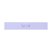 Bandeau De Faire-part Mariage Monogramme Pervenche (Plat)