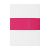 Bandeau De Faire-part Mariage monogramme rose chaud (Dos Example)