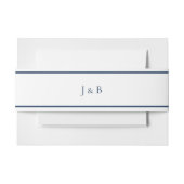 Bandeau De Faire-part Mariage Monogramme simple (Devant Example)