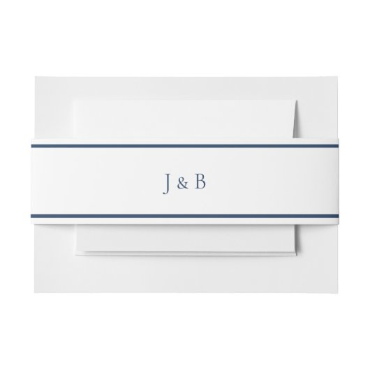 Bandeau De Faire-part Mariage Monogramme simple (Devant Example)