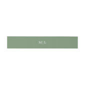 Bandeau De Faire-part Mariage Monogramme Simple Couleur Uni (Plat)