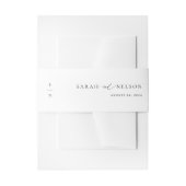 Bandeau De Faire-part Mariage monographique classique simple (Devant example)