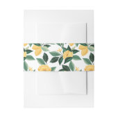 Bandeau De Faire-part Mariage Motif citron fleuri (Devant example)