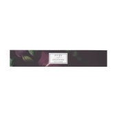 Bandeau De Faire-part Mariage Motif Moody Purple Blooms (Plat)