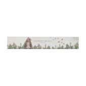Bandeau De Faire-part Mariage Mountain Aquarelle Pine Tree Rustique (Plat)