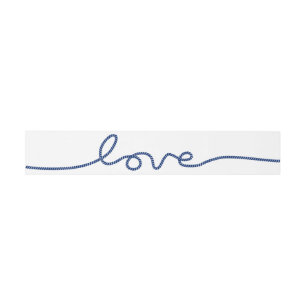 Bandeau De Faire-part Mariage nautique de corde d'amour simple de