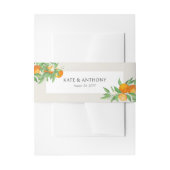 Bandeau De Faire-part Mariage neutre en fleurs d'orange (Devant example)