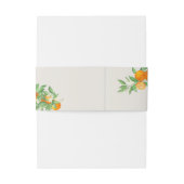 Bandeau De Faire-part Mariage neutre en fleurs d'orange (Dos Example)