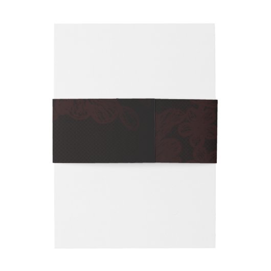 Bandeau De Faire-part Mariage noir gothique foncé (Dos Example)