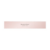 Bandeau De Faire-part Mariage noir rose (Plat)