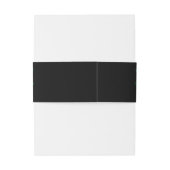 Bandeau De Faire-part Mariage noir vert (Dos Example)