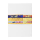 Bandeau De Faire-part Mariage nommé Gold Abstrait (Dos Example)