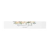 Bandeau De Faire-part Mariage or beige floral (Plat)