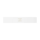 Bandeau De Faire-part Mariage Or moderne et simple (Plat)