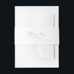Bandeau De Faire-part Mariage or Rose simple et élégant<br><div class="desc">Cette simple bande de faire-part de mariage rose en or élégant est parfaite pour votre mariage en or rose minimaliste classique. Le design est composé d'une vintage classique minimaliste, d'une police d'or blush contemporaine et d'une calligraphie formelle romantique délicate. Il est parfait pour les mariages de luxe du printemps, de...</div>