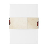 Bandeau De Faire-part mariage orangé orangé (Dos Example)