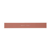 Bandeau De Faire-part Mariage orange solide d'épice (Plat)