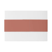 Bandeau De Faire-part Mariage orange solide d'épice (Dos exemple)