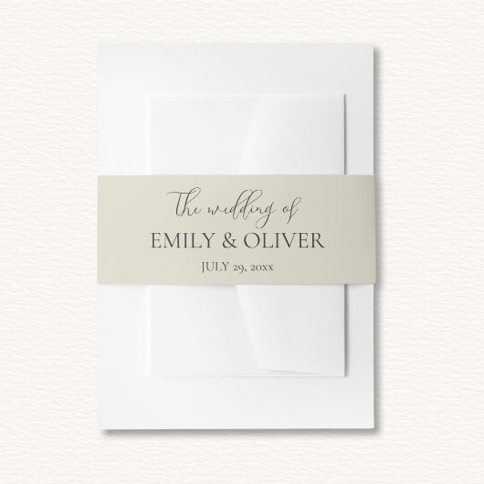 Bandeau De Faire-part Mariage Oyster Shells