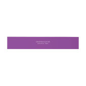 Bandeau De Faire-part Mariage perso à l'ultraviolet solide Bande de vent (Plat)