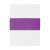 Bandeau De Faire-part Mariage perso à l'ultraviolet solide Bande de vent (Dos Example)