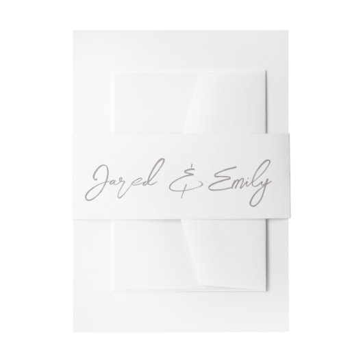 Bandeau De Faire-part Mariage personnalisé (Devant example)