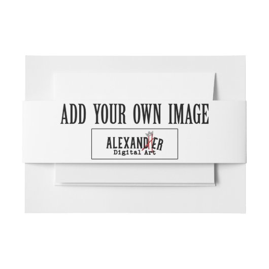 Bandeau De Faire-part Mariage personnalisé ou douche de bébé (Devant Example)