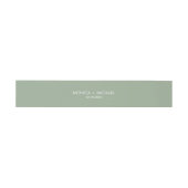 Bandeau De Faire-part Mariage personnalisé Sage Classic (Plat)