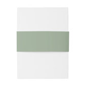 Bandeau De Faire-part Mariage personnalisé Sage Classic (Dos Example)