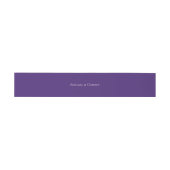 Bandeau De Faire-part Mariage personnalisé Ultra violet simple (Plat)