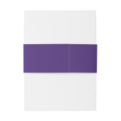 Bandeau De Faire-part Mariage personnalisé Ultra violet simple (Dos Example)