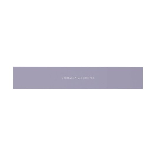 Bandeau De Faire-part Mariage personnalisé violet violet clair solide (Plat)