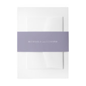 Bandeau De Faire-part Mariage personnalisé violet violet clair solide (Devant example)