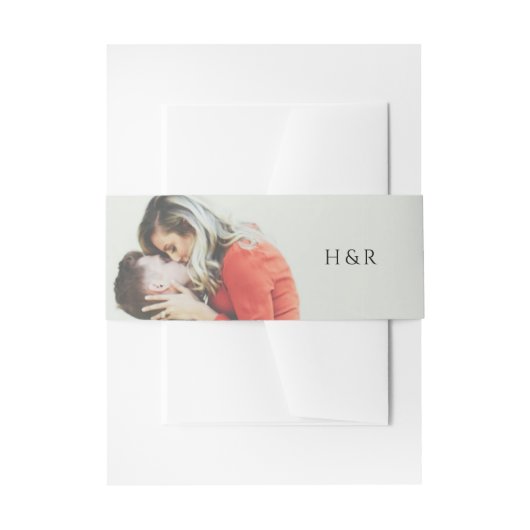 Bandeau De Faire-part Mariage Photo Simple Moderne (Devant example)