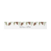 Bandeau De Faire-part Mariage Pinecone d'hiver (Plat)