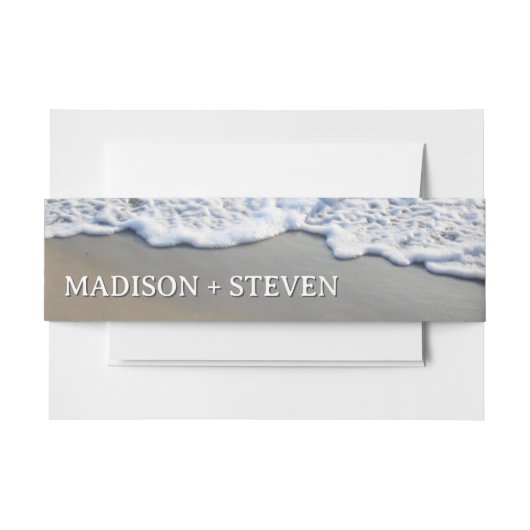 Bandeau De Faire-part Mariage plage simple et élégant (Devant Example)