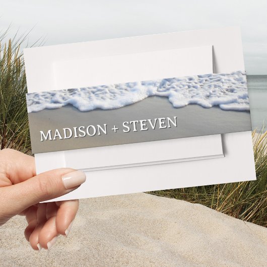 Bandeau De Faire-part Mariage plage simple et élégant